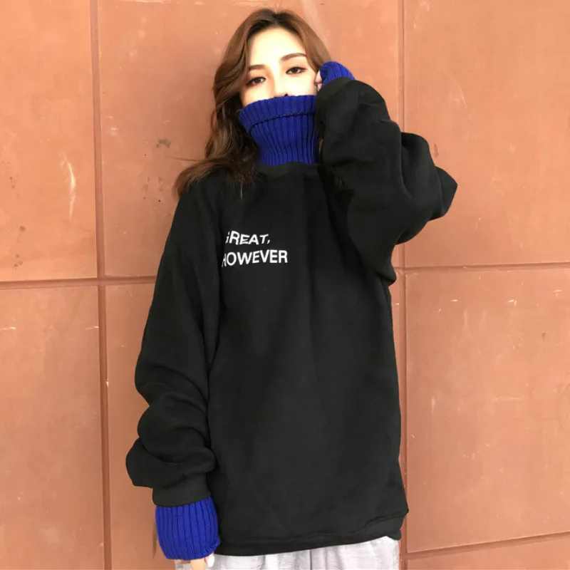 Женские толстовки в стиле пэчворк Высококачественная Толстая теплая Женская