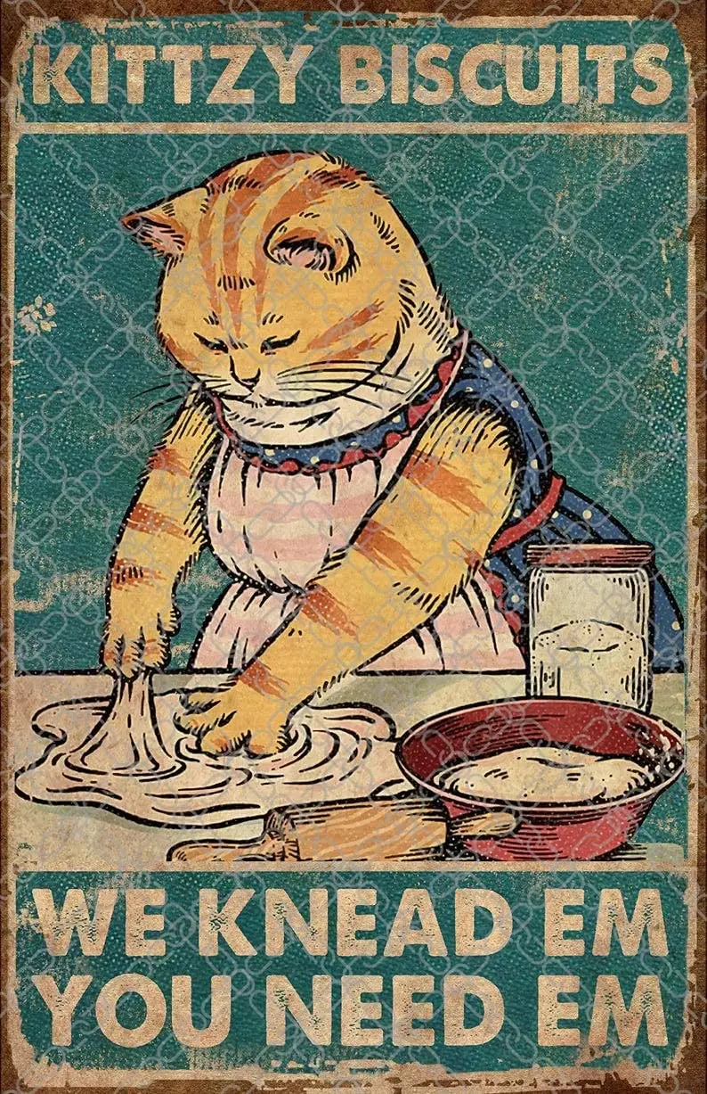 

Металлический знак для украшения (Kittzy печенье вымешиваем Em вам нужно Em) Премиум дома, ручной стержень, для кафе, для декоративный настенный п...