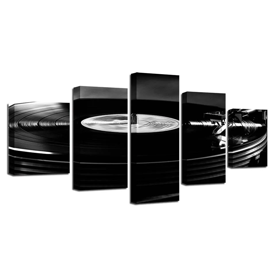 

Painting Modern Artwork Type Home Decoration Canvas 5 Panel Music For Living Room Framework Top-Rated Wall
