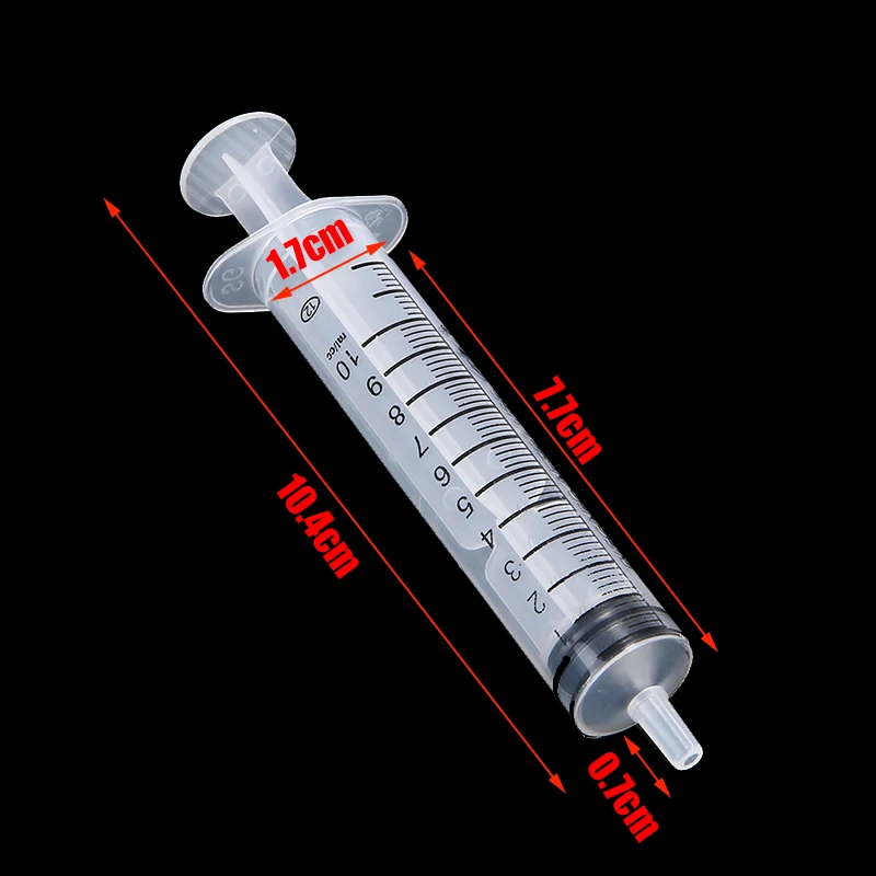 Новые 10 шт раздаточные шприцы мл Пластиковые слип для промышленного инкинга