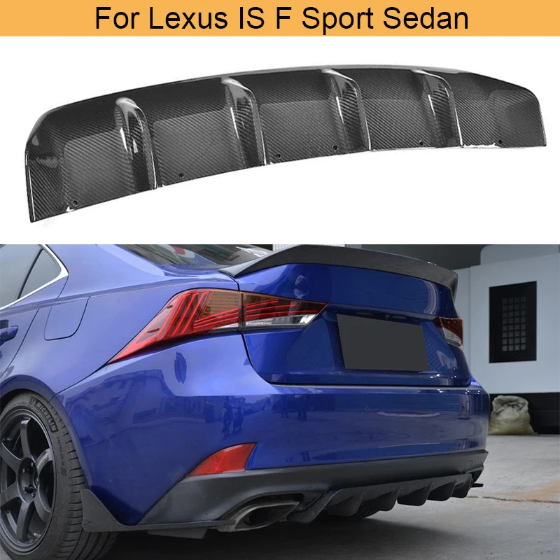 Углеродное волокно автомобиля задний диффузор для LEXUS IS300 IS350 IS F Sport Седан 4 двери