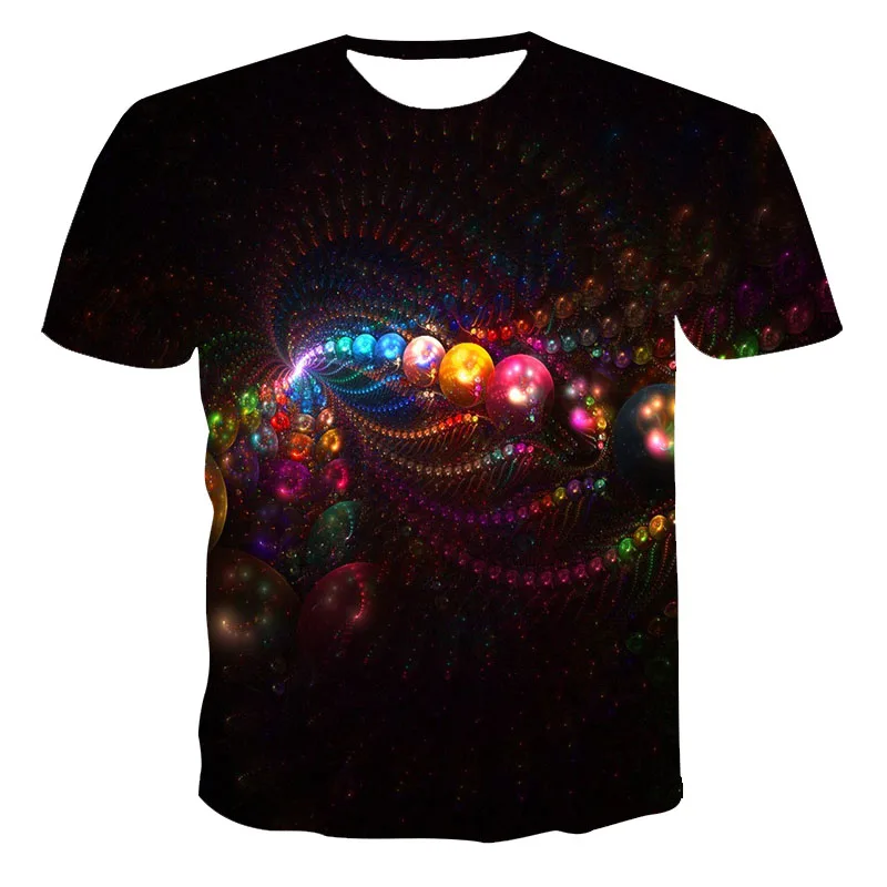 

Starry Sky Pattern 3D Printing Couples Polyester T-ShirtCasual Beach Holiday Style Oversized T-Shirt 100-6XL