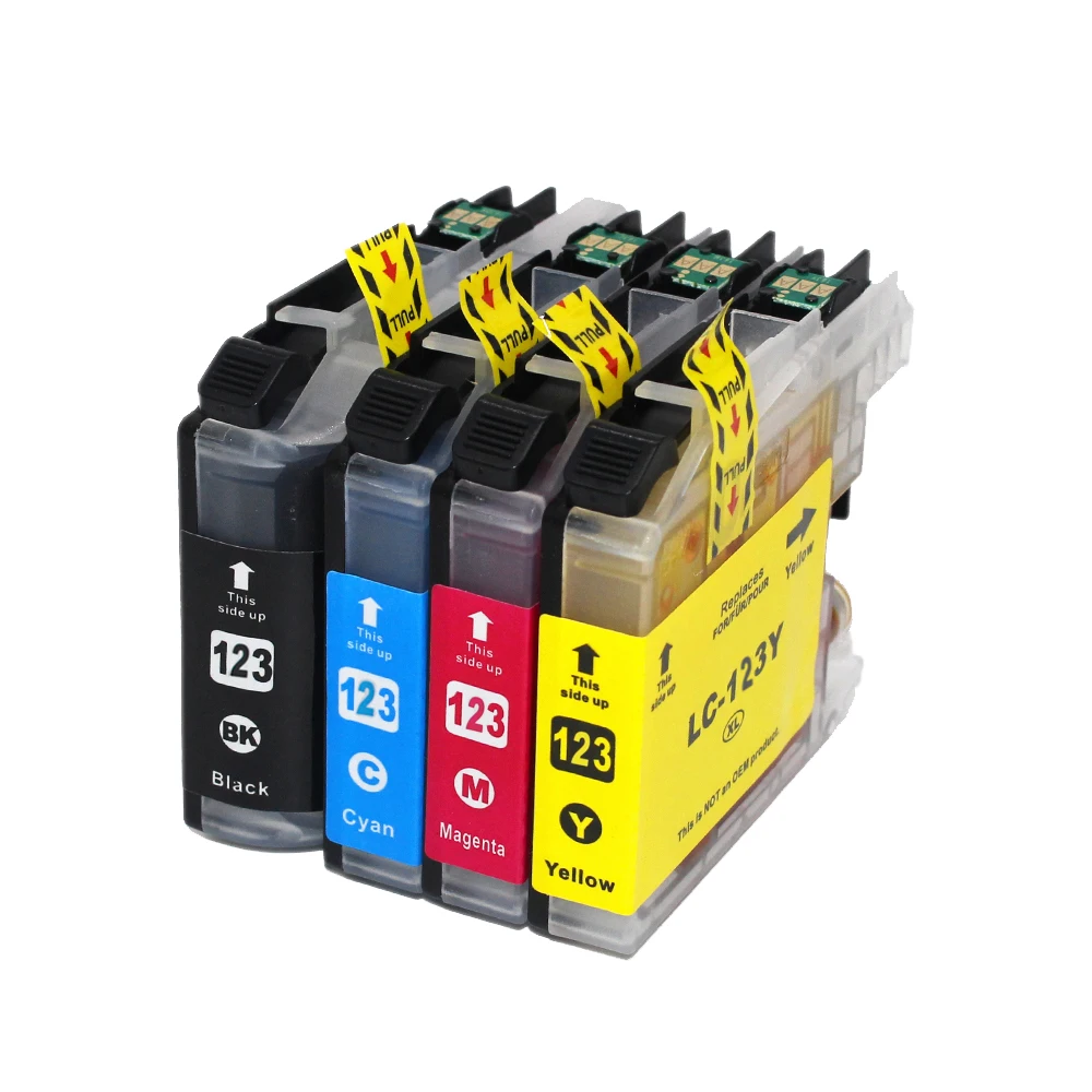 Совместимые чернильные картриджи для Brother LC123 LC121 MFC J4410DW J4510DW J870DW DCP J4110DW J132W J152W J552DW