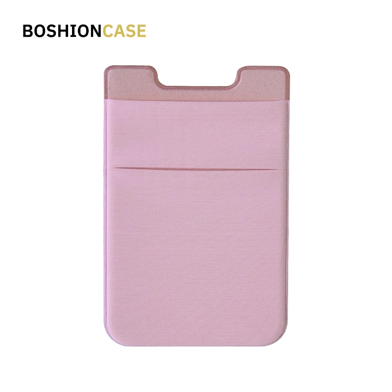

BOSHIONCASE Elastic Mobile Phone Wallet Case Sticker Universal Cellphone Accessory Card Holder Pocket