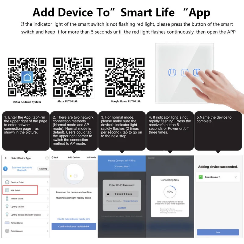 

Tuya Smart Life Wi-Fi Google Home Amazon Alexa