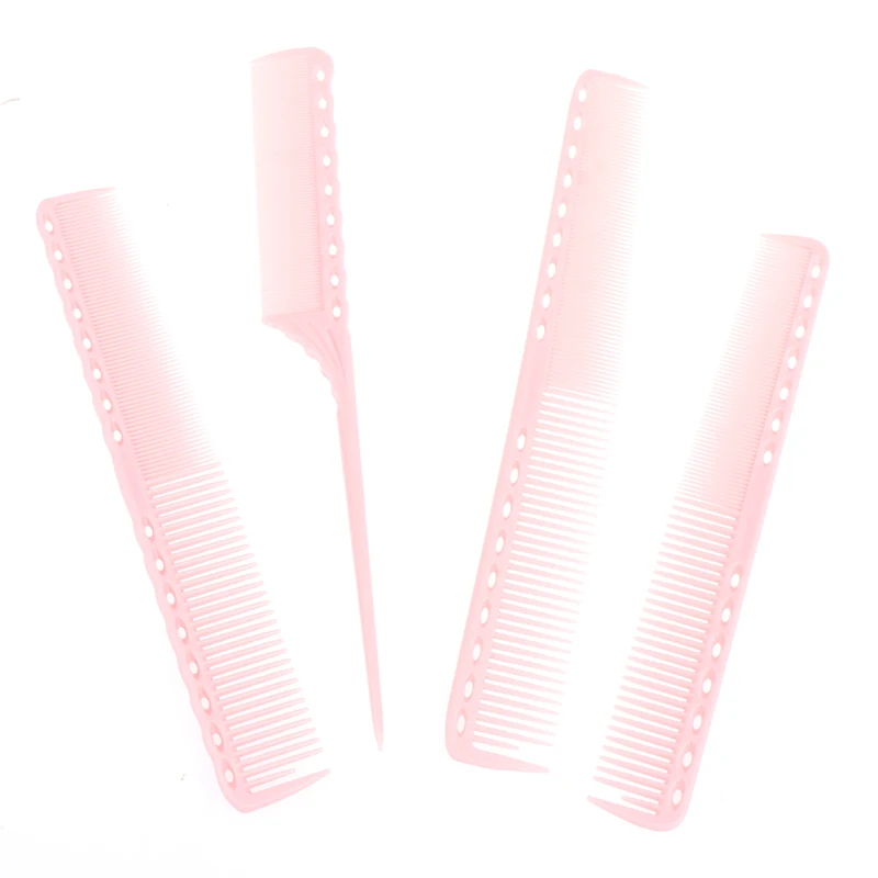 

1 шт. острым Расческа Салон Парикмахерские ножницы для укладки волос гребень розовый Анти-статический Пластик Fine-гребень для волос, Красота ...