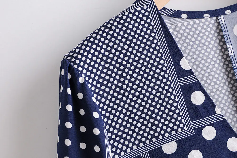 Новинка 2020 женское винтажное платье кимоно средней длины с v образным вырезом в