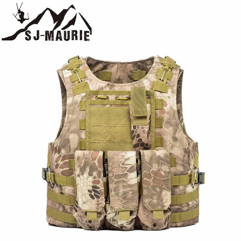 Открытый военный тактический жилет tmc жилет страйкбол Molle охотничий жилет Регулируемый штурмовая пластина Перевозчик CS плечевой ремень - Цвет: 04