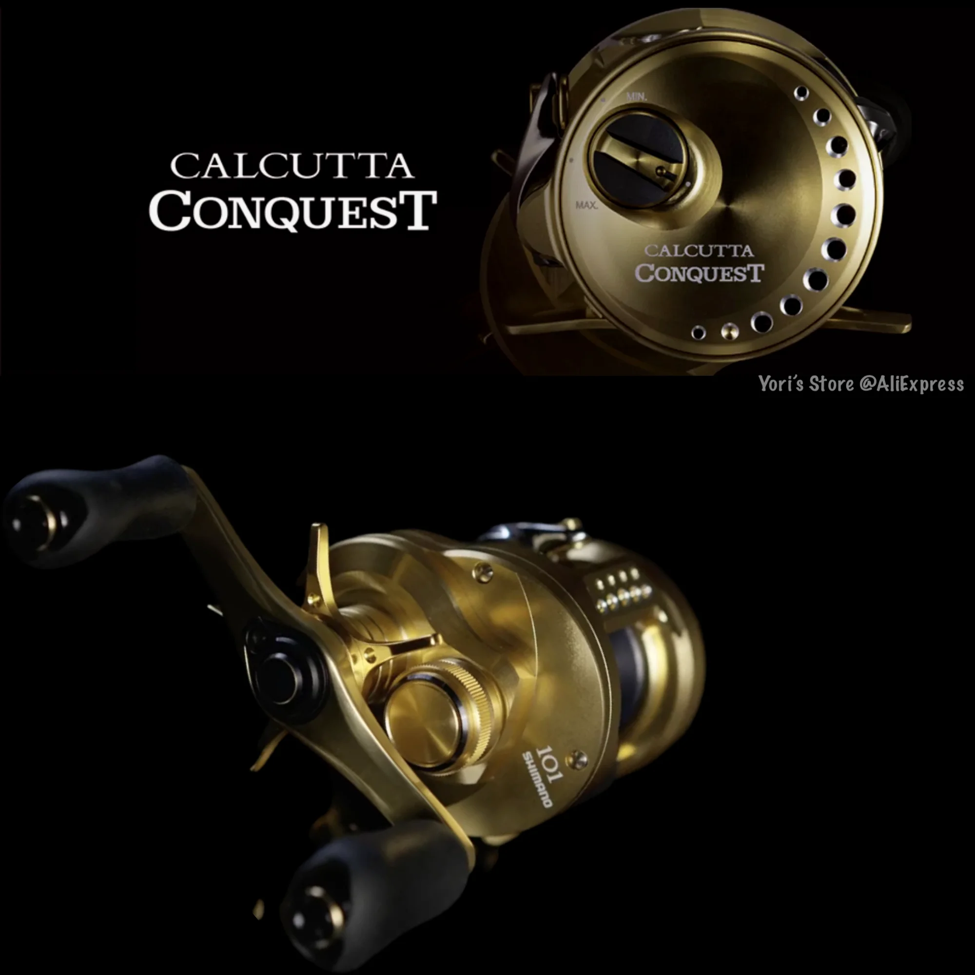 

2021 New Arrival Shimano CALCUTTA CONQUEST CQ 100HG 7.4:1 220g 13+1 Max Drag 4KG Baitcasting Reel Pesca Fishing Tackle