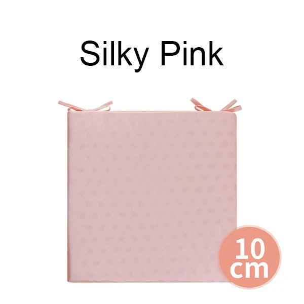 Silky Pink 10cm PurenLatex 40*40/45*45 Таиланд натуральный латекс сиденье Подушка стул бедра Ортопедическая подушка сиденье латексные коврики защита от копчика - Цвет: Silky Pink 10cm