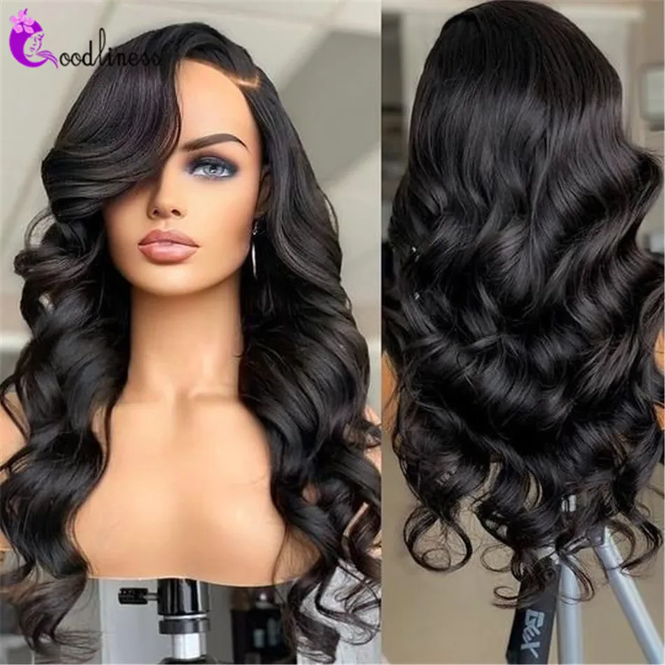 

Glueless Body Wave Transparent Lace Front Wig Loose Body Wave Natural Human Hair Brazilian Hair Wigs Body Wave HD Closure Wig