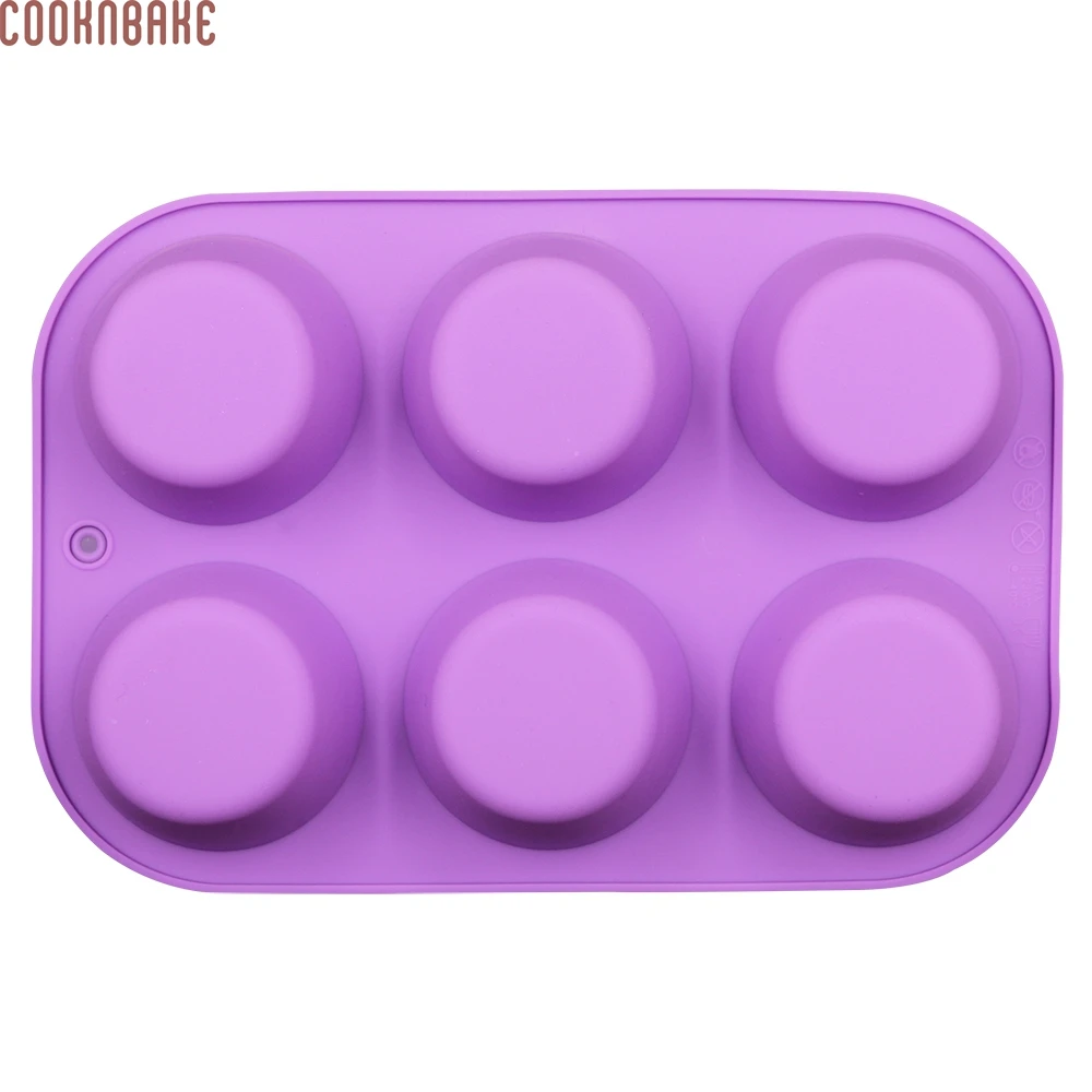Силиконовая форма COOKNBAKE для кексов маленькая Форма круглая силиконовая