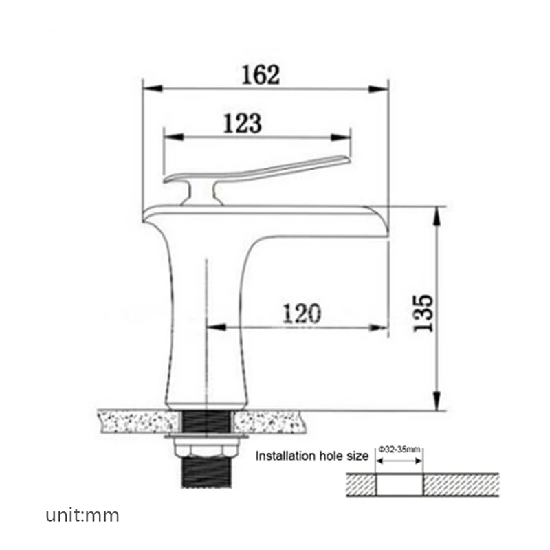 ROVOGO одной ручкой смеситель для туалетного столика в ванной комнате водопад