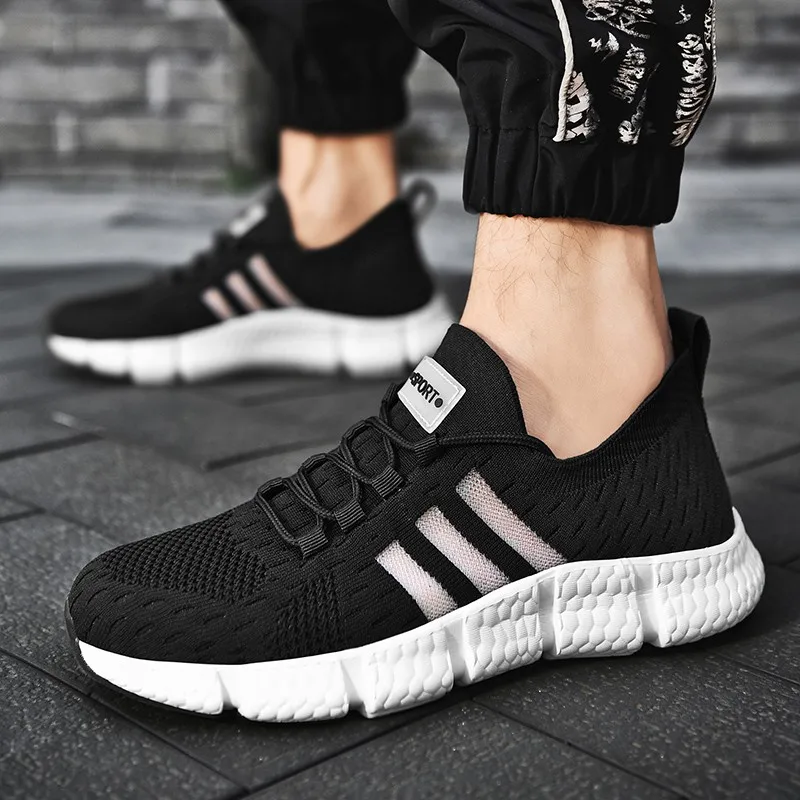 

mesh breathable casual shoes non-slip stable shock absorption lightweight sports shoes couple running shoes men's women's