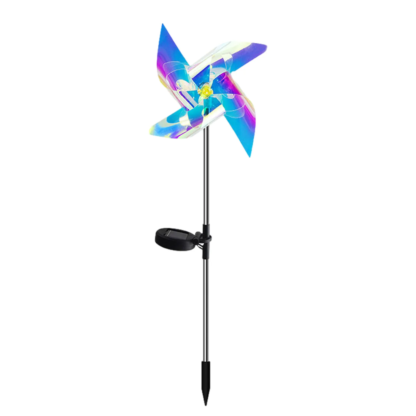 

Colourful Windmill Solar Wind Spinner Garden LED Solar Powered Stake Pinwheels Light For Outdoor Yard Garden Decoration