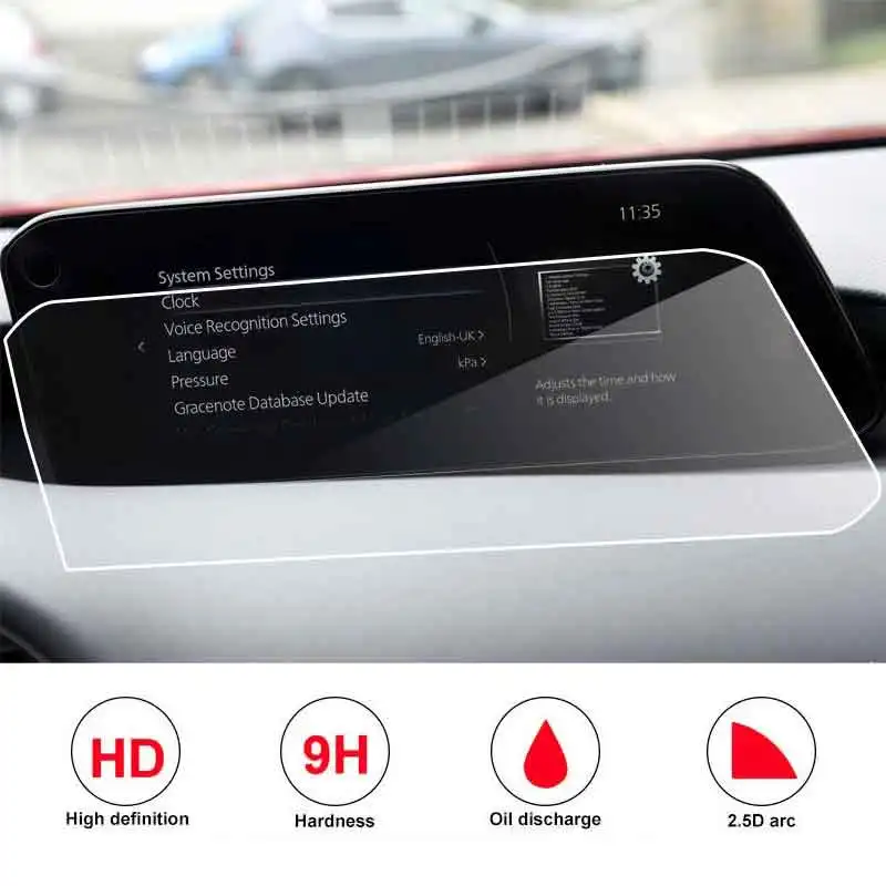 For Mazda 3 8.8Inch 2019 2020 2021 Car Navigation Tempered Glass Screen Protector Film Auto Interior Protective Sticker