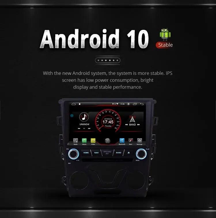LJDA Android 10,0 автомобильный dvd-плеер для Ford Mondeo Fusion 2013 gps навигация 1 Din автомагнитола мультимедиа wifi стерео головное устройство