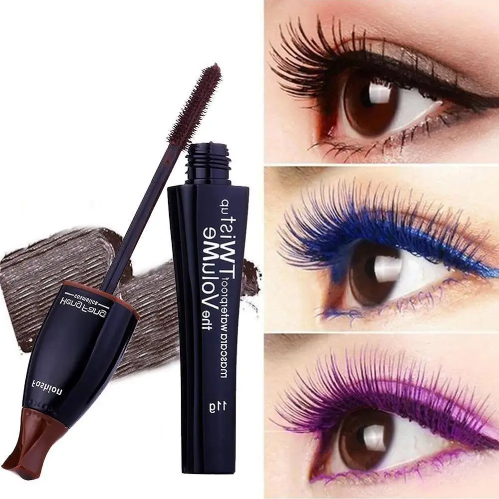Цветная цветная тушь для ресниц объемная Удлиняющая завивка косплей макияж