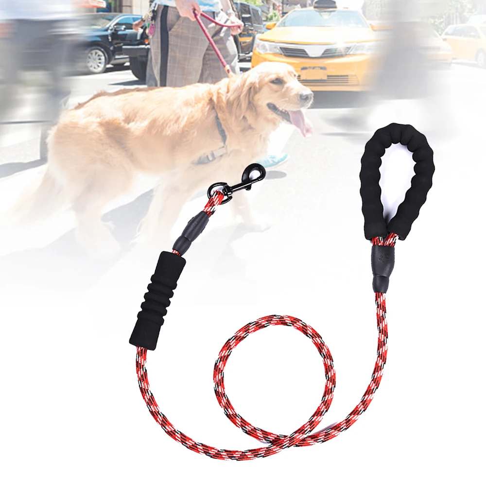 

Reflective Large Dog Leash Nylon Rope Pet Running Tracking Leashes Long Lead Dog Mountain Climbing Rope For Medium Large Big Dog