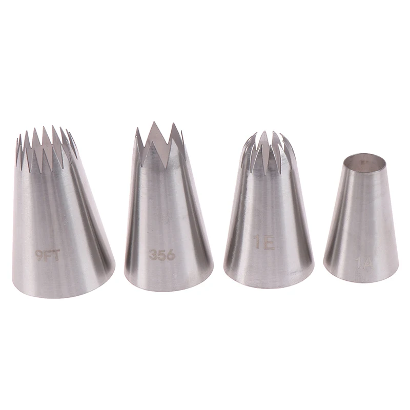 4 шт. насадки из нержавеющей стали для кекса Большая насадка обледенения