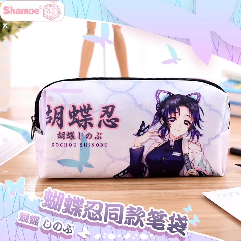 

Demon Slayer Kochou Shinobu Pencilcase Pencil Case Pencil Box School Office Pen Bag 259