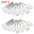 Шлифовальные насадки из шерстяного фетра, 20 шт.