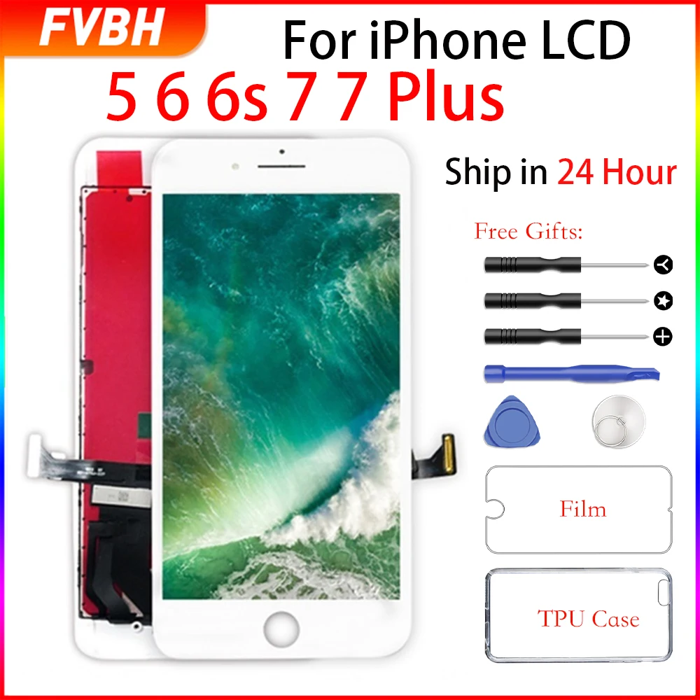Черный/белый Pantalla Retina LCD Замена для iPhone 7 Plus дисплей 3D сенсорный дигитайзер в сборе