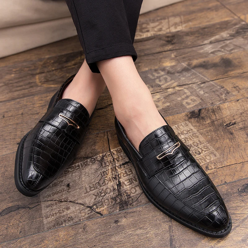 

Italian Shoes Casual Brands Slip On Formal Luxury Shoes Dress Men Loafers Moccasins Genuine Leather Driving Shoes Big Size 48 O4