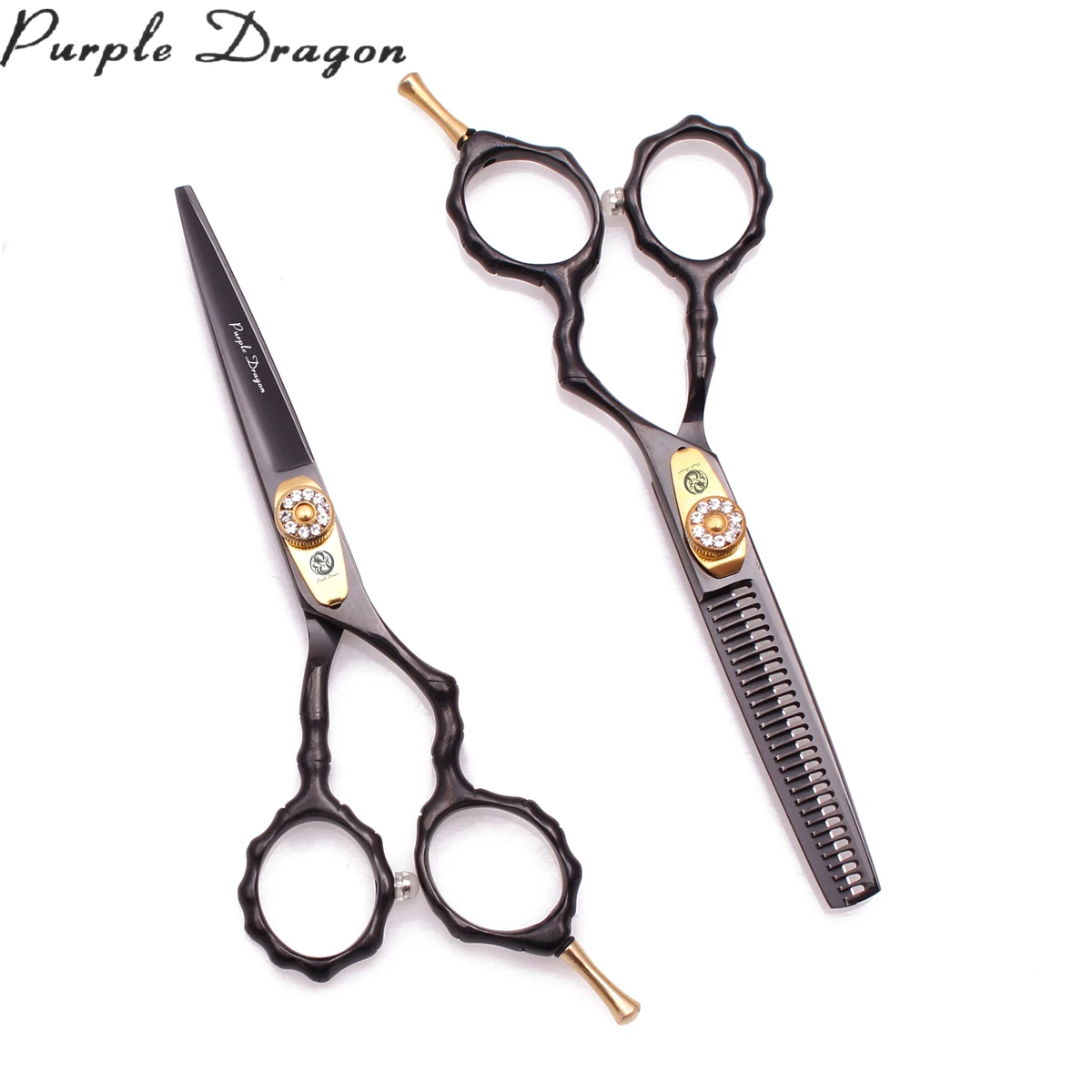 Ножницы для волос Профессиональный фиолетовый дракон 5 &quotJP 440C истончение