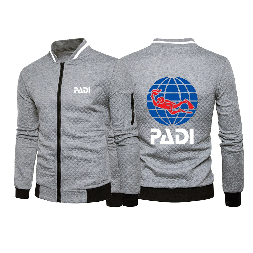 

Men's Hoodies 2021 Sweatshirts Scuba Driver Padi Logo Patchwork Fleece Tracksuit Warm Hooded High Street Zipper Sportswear