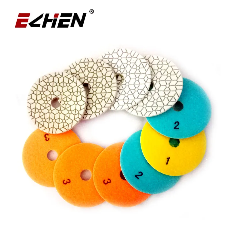 3 ступенчатая 4 дюймовая Алмазная Порошковая полировальная прокладка для