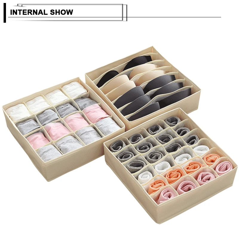 Для Хранения нижнего белья бюстгальтеров коробка Водонепроницаемый Orangizer