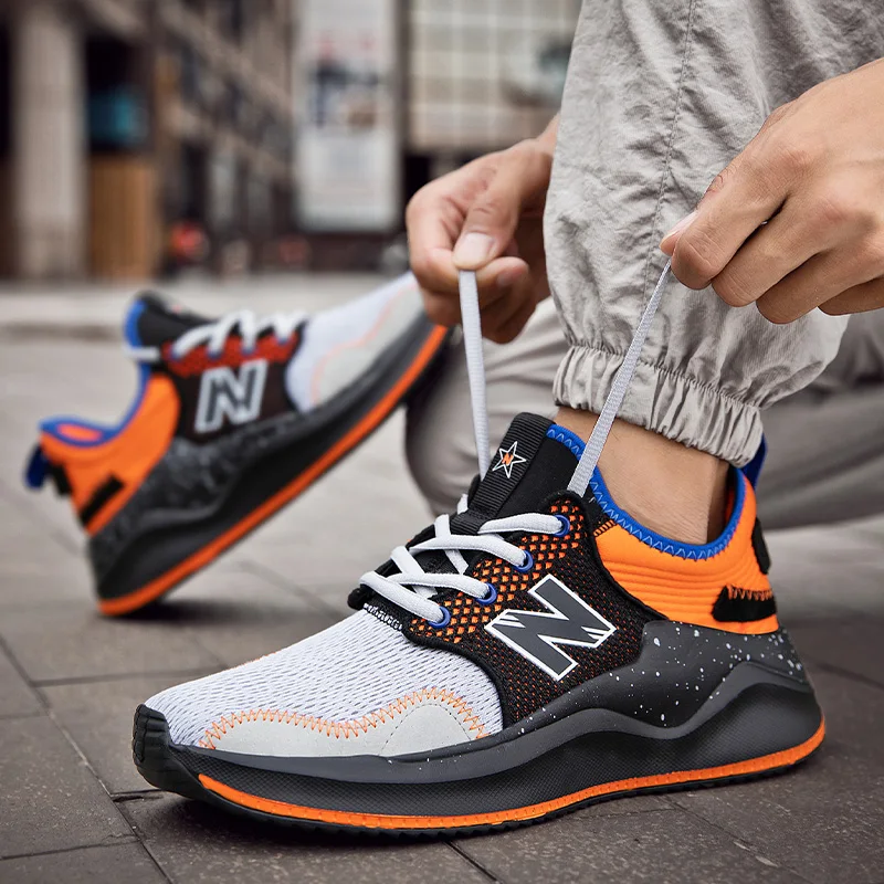 

New high-end men's balance cool running shoes, youth outdoor N-shaped sports shoes, student training shoes