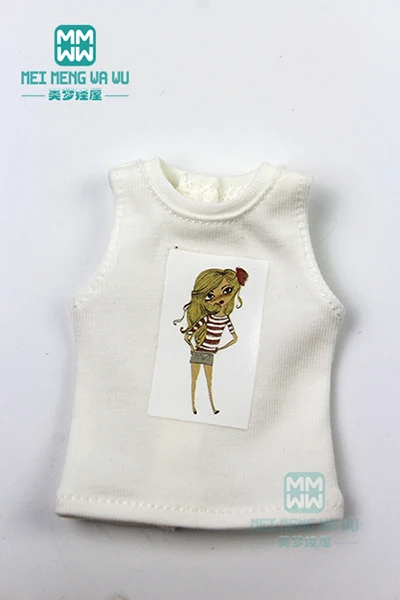 XB--026--B 1 шт. одежда Blyth Doll полосатая рубашка, жилет, спортивные штаны для Blyth Azone OB24 OB23 кукла 1/6 аксессуары - Цвет: XB--026--B