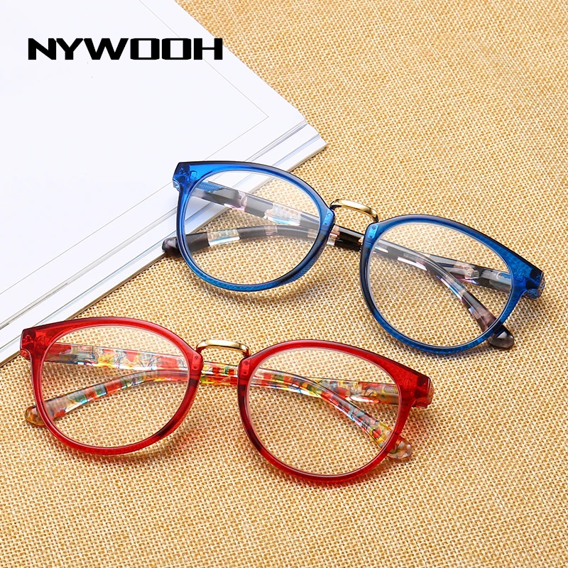 NYWOOH мужские и женские очки для чтения с длинными рукавами цветочным принтом