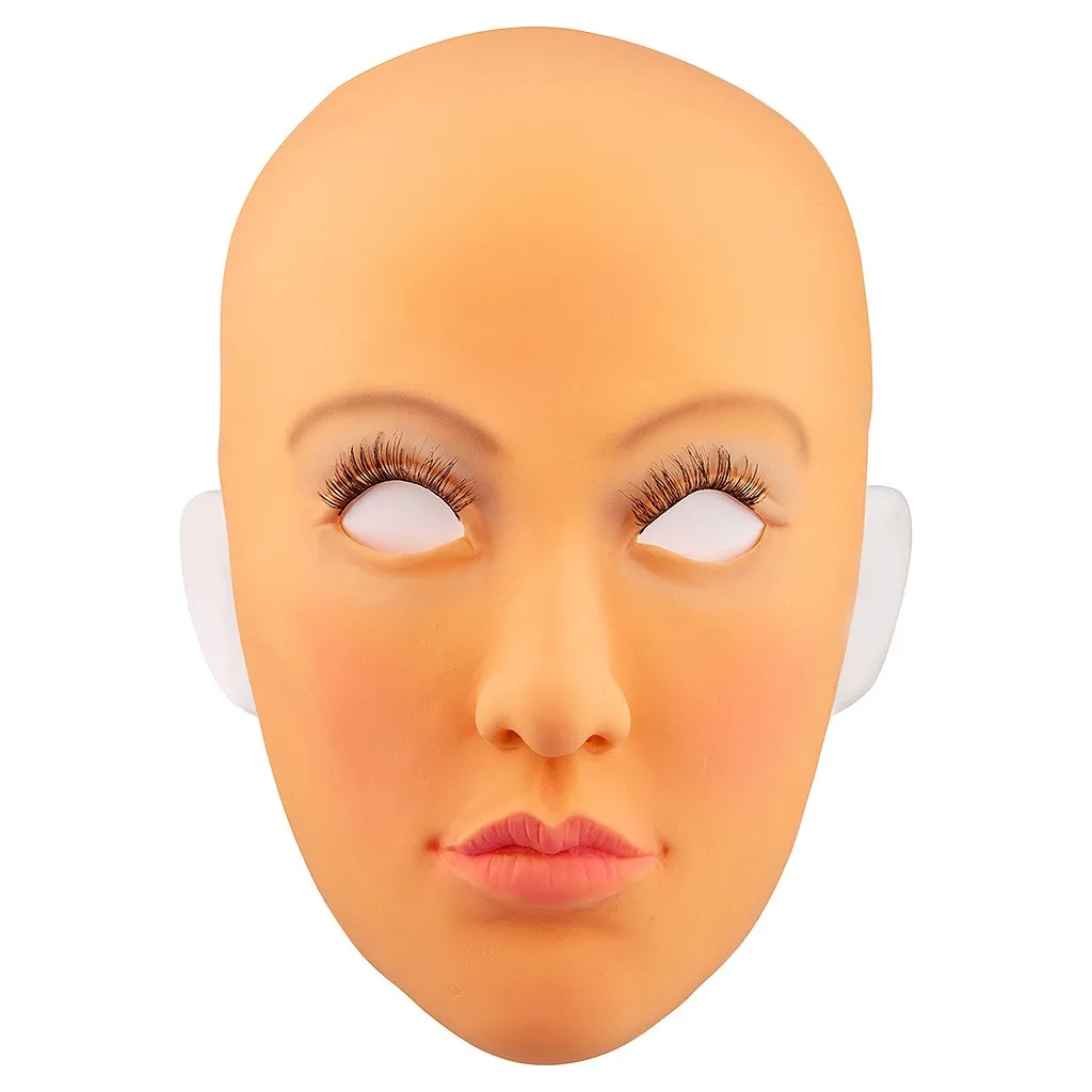 Новинка забавная Реалистичная женская маска на Хэллоуин для лица капюшон