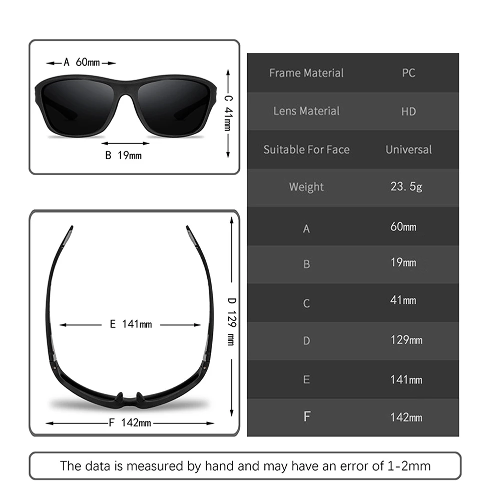 

Polarized Sunglasses for Men Women Sports Outdoor Windproof Sun Glasses Lightweight UV400 Eyewear for Beach Fishing Travel