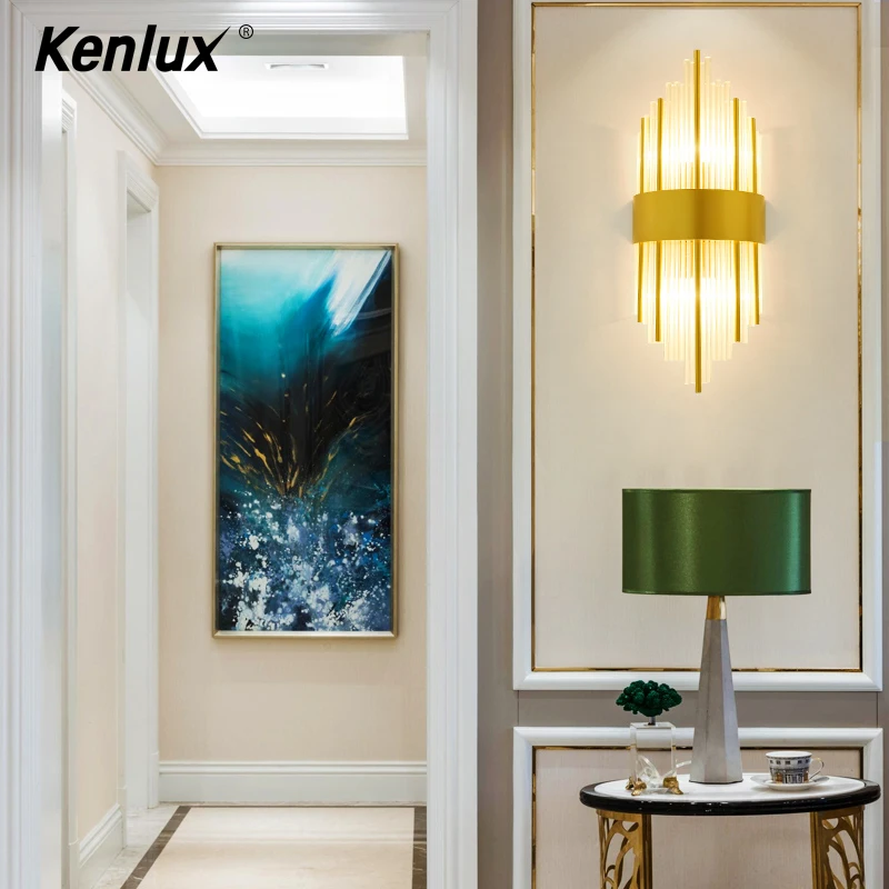 Современная хрустальная светодиодная настенная лампа металлический светильник