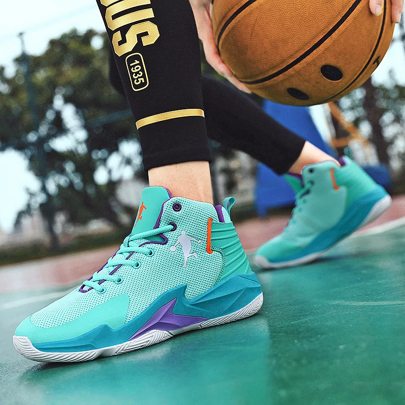 Кроссовки для мужчин и женщин спортивная обувь баскетбола высокие демпфирующие