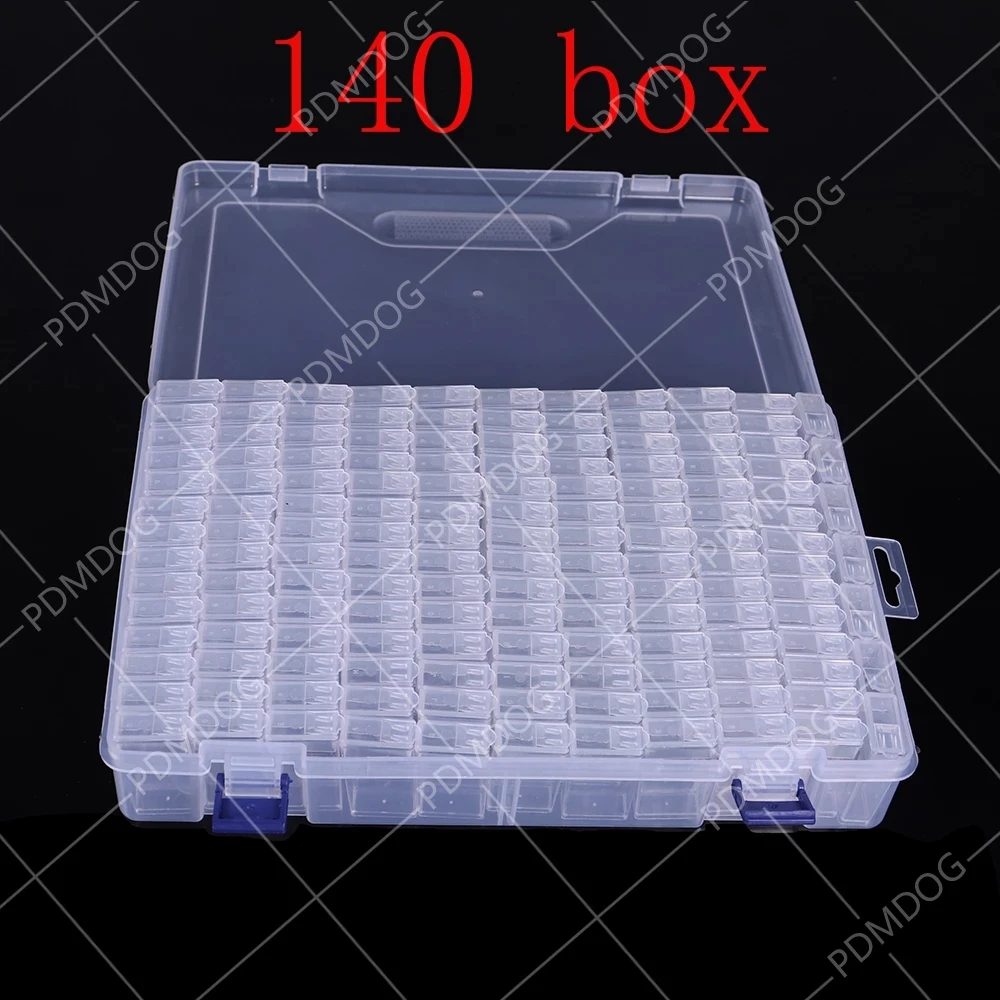 

140/64 лезвия могут быть использованы для алмазов картина аксессуары чехол Clear Пластик бусины Дисплей ящик для хранения для алмазной вышивки и...