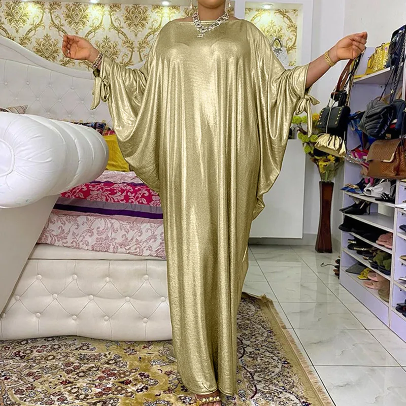 

2021 Plus Size Dubai African Dresses For Women Ankara Dashiki Long Dress Head Wraps Robe Fashion Hijab Abaya Djellaba Femme