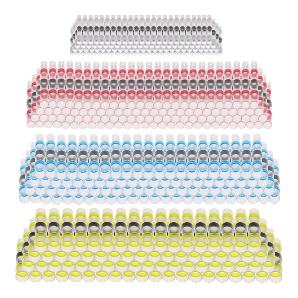 50 шт. Термоусадочные соединители для проводов клеммы припоя водонепроницаемые