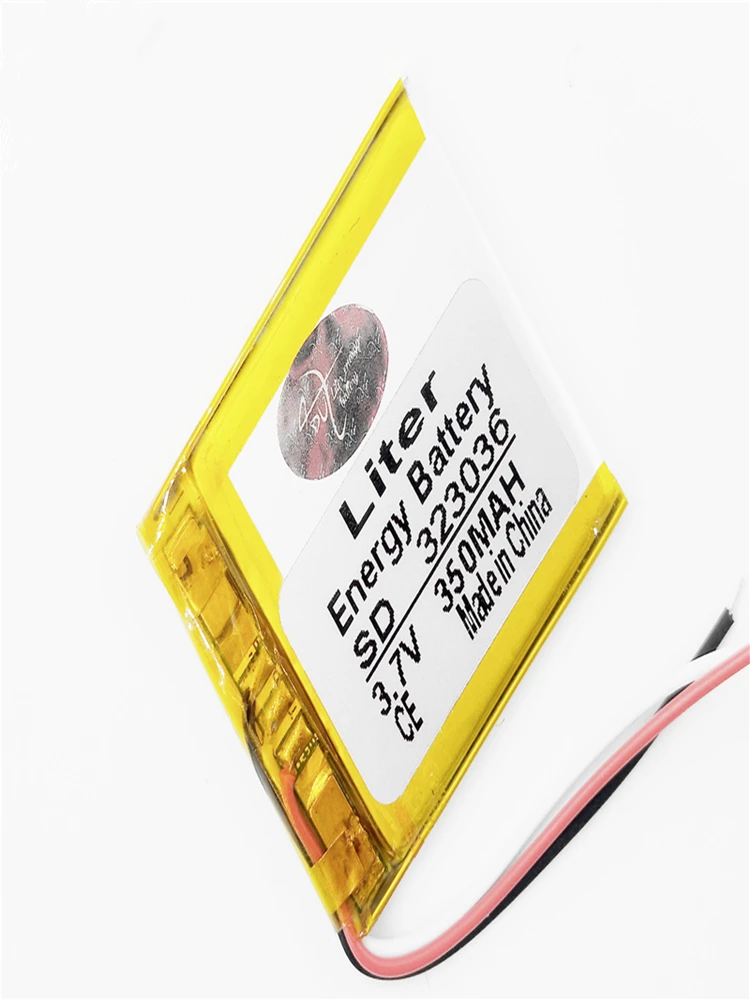 AKZYTUE 3.7V 500mAh 603030 Lipo Battery Rechargeable Lithium Polymer ion Battery Pack with JST Connector 
