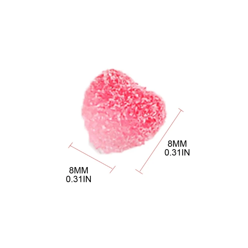 

5Pcs Gradient Color 3D Soft Candy Resin Heart Stars Nail Art Decorations Charms Nails Stickers Decals for DIY Design Craft Tips