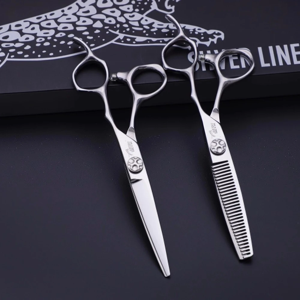 

Professional Haircut And Hairdressing Scissors Flat Cut No Trace Tooth Scissors Tool Set Salon Haircut And Hairdressing Scissors