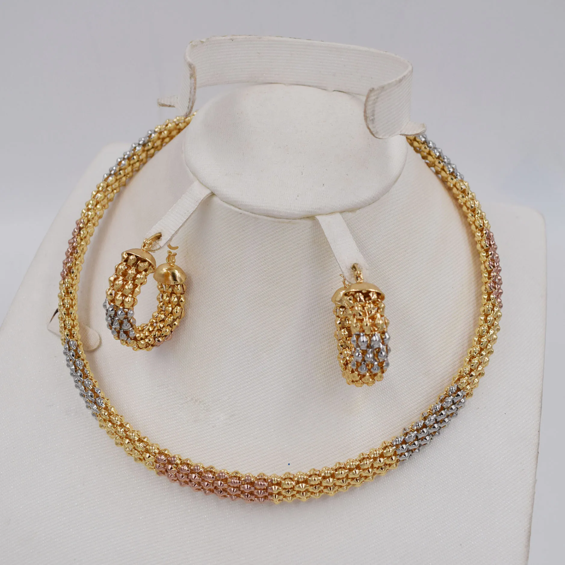 Комплект из колье и серёг 3 цвета|earrings necklace|fashion setset fashion |