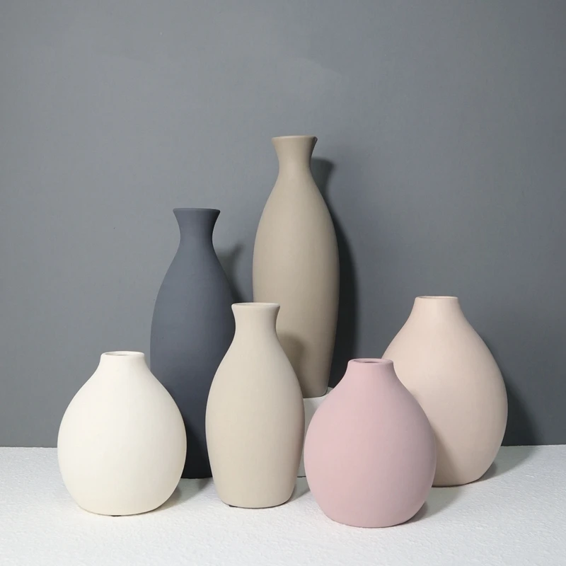 

Ceramic Contracted The Vase That The Table Top Of Bedroom Living Room Decorates A Flower Arrangement المزهريات Home Decor