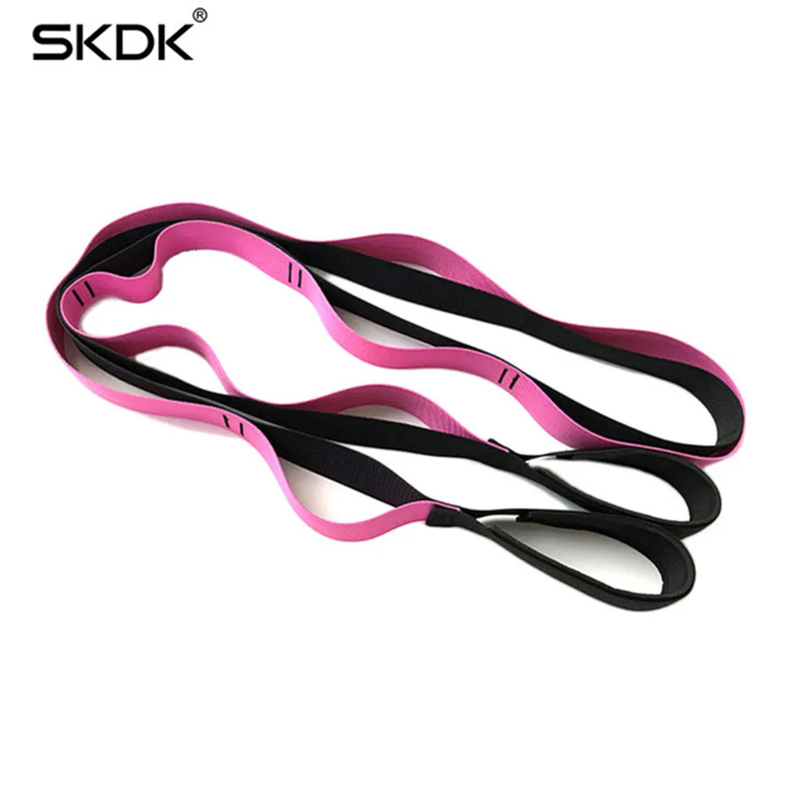 

SKDK Fitness Yoga Stretch Band, Latex Rubber Arm Resistance Band Fitness Exercise Pilates Yoga Gym Equipment, Stretch Cotton