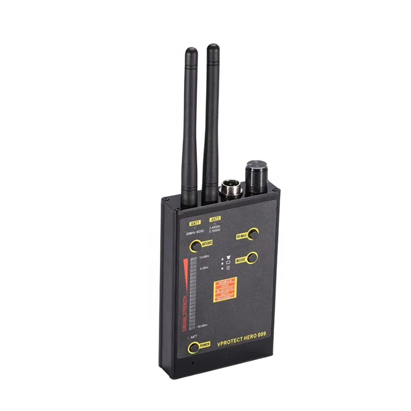 Новый беспроводной детектор сигнала Hero 009 VHF/UHF анти-шпионский GSM Wifi сканер