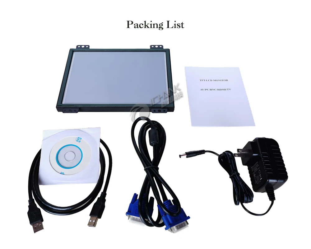ZK080TC-UD2/8 дюймов 1024x768 USB HDMI металлический корпус открытая рамка Встроенный промышленный резистивный сенсорный ЖК-экран монитор ПК Дисплей